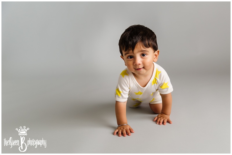 Sugar Land Baby Photographer captures curious crawling baby boy
