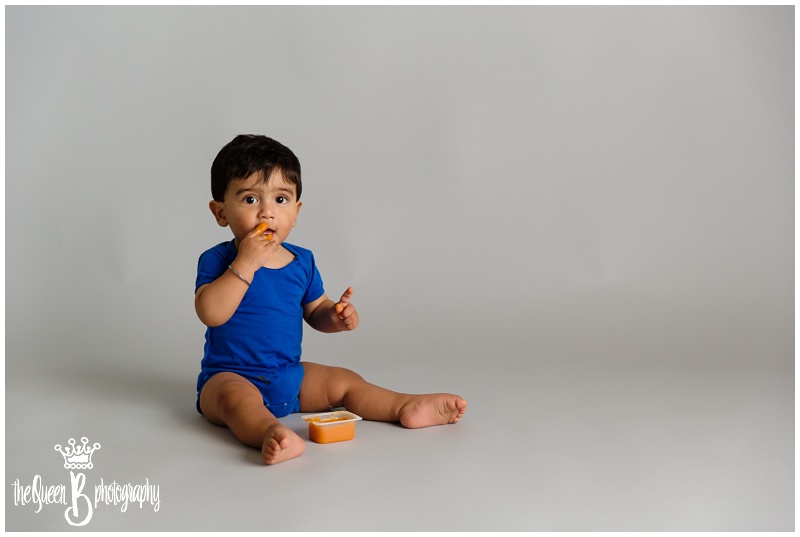 Unique 1st Birthday Photo Shoot Baby Food Smash